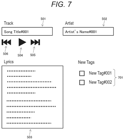 New tag proposal interface., drawing sheet 7 from US 2026/0268068 A1