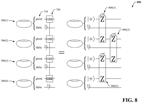 Quantum operations on multiple logical qubits, drawing sheet 8 from US 2026/0268200 A1