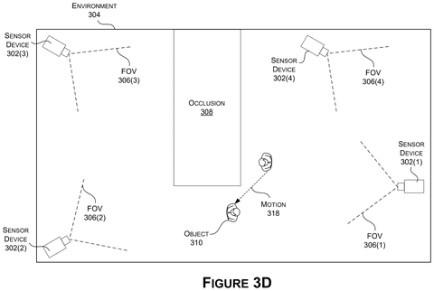 Object moving between camera views, drawing sheet 7 from US 2026/0268502 A1