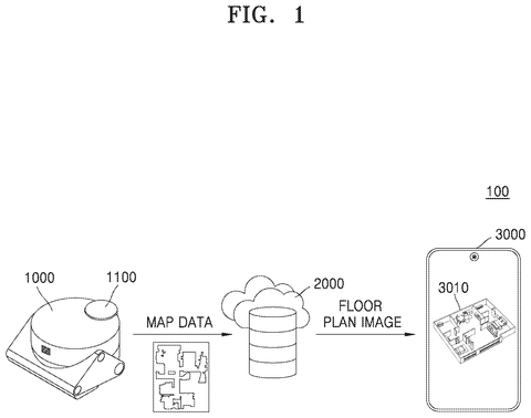 Robot scanner, map data, phone., drawing sheet 1 from US 2026/0268507 A1