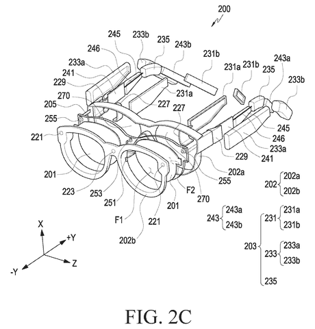 Exploded view of wearable glasses., drawing sheet 4 from US 2026/0268709 A1