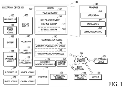 Electronic device internal components., drawing sheet 1 from US 2026/0270618 A1