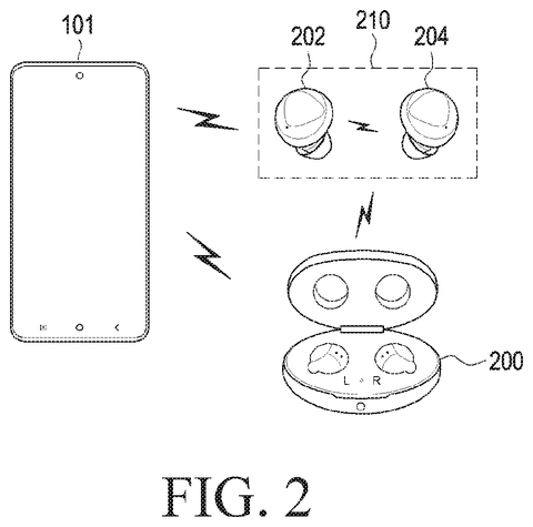 Smartphone, earbuds, and charging case., drawing sheet 2 from US 2026/0270618 A1
