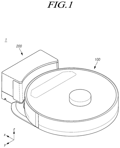 Robot vacuum and charging station, drawing sheet 1 from US 2026/0272249 A1