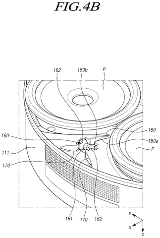 Shaped wheel, bottom view, drawing sheet 5 from US 2026/0272249 A1