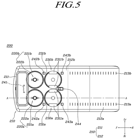 Mop pad station, top view, drawing sheet 5 from US 2026/0272250 A1