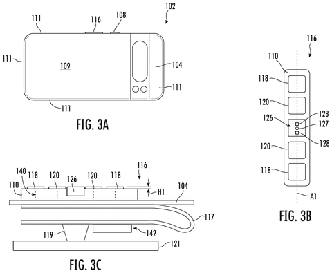 Smartphone with internal sensor components., drawing sheet 3 from US 2026/0272323 A1