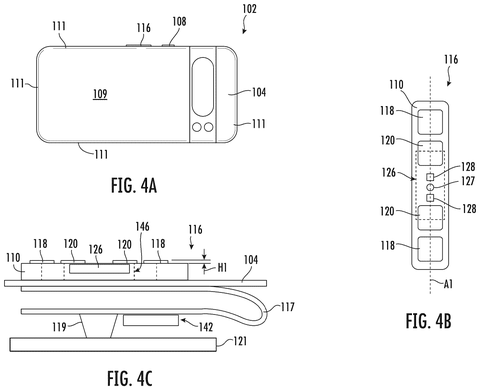 Smartphone with bioimpedance sensor., drawing sheet 4 from US 2026/0272323 A1