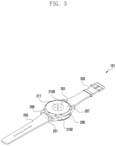 Back view of a smartwatch., drawing sheet 3 from US 2026/0272785 A1