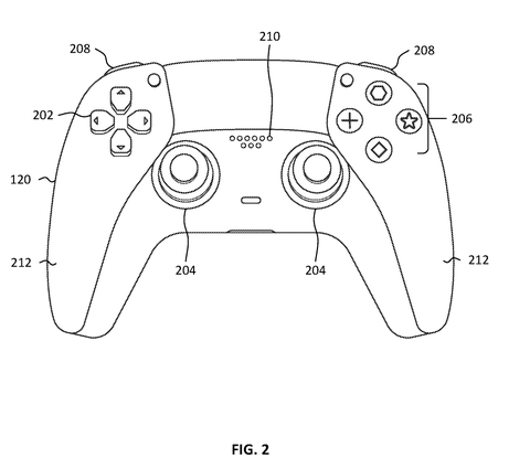 Video game controller with buttons., drawing sheet 2 from US 2026/0273403 A1