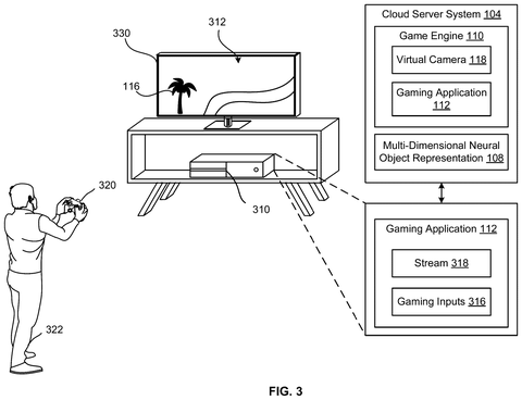 Cloud gaming setup with player., drawing sheet 3 from US 2026/0273416 A1