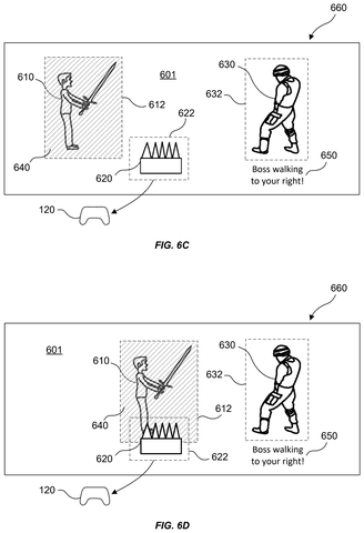 Video game scene with accessibility features., drawing sheet 6 from US 2026/0273417 A1