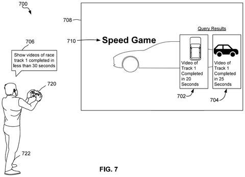Player querying game videos., drawing sheet 7 from US 2026/0273418 A1