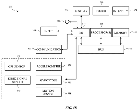 Device block diagram with sensors., drawing sheet 8 from US 2026/0274036 A1