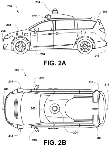 Autonomous minivan, side and top views., drawing sheet 2 from US 2026/0274273 A1