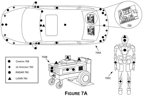 Autonomous machines with sensor placements., drawing sheet 7 from US 2026/0274298 A1