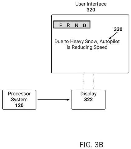 User interface displaying vehicle status., drawing sheet 8 from US 2026/0274304 A1