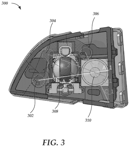 Transparent view of button assembly, drawing sheet 3 from US 2026/0274324 A1