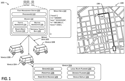 Fleet management system and vehicles, drawing sheet 1 from US 2026/0276396 A1