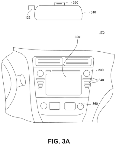 Car interior with camera and display., drawing sheet 8 from US 2026/0276397 A1