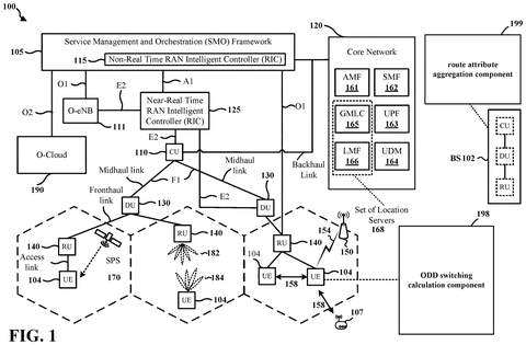 Wireless network architecture., drawing sheet 1 from US 2026/0276407 A1