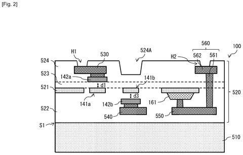 Cross-section of a light-routing chip., drawing sheet 2 from US 2026/0276814 A1