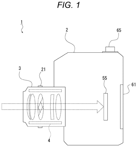 Camera body with interchangeable lens, drawing sheet 1 from US 2026/0276943 A1
