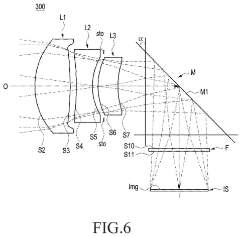 Periscope lens system with filter., drawing sheet 6 from US 2026/0276950 A1