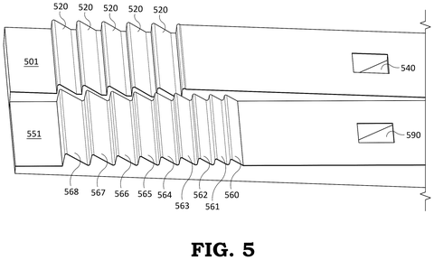 Two waveguide displays, drawing sheet 5 from US 2026/0276992 A1