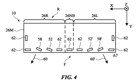 Headset light emitters and sensors, drawing sheet 4 from US 2026/0276997 A1