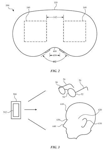 Top view of a headset., drawing sheet 2 from US 2026/0277007 A1