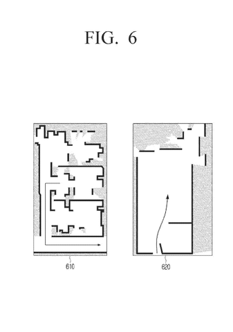 Robot vacuum movement maps., drawing sheet 7 from US 2026/0277216 A1
