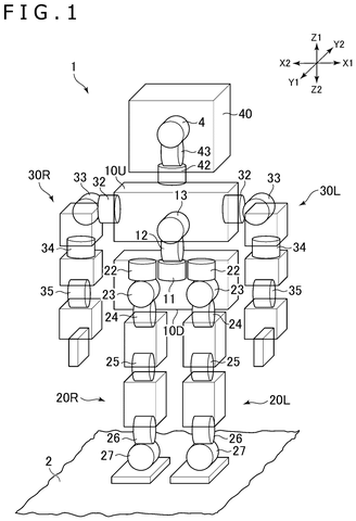 A humanoid robot, drawing sheet 1 from US 2026/0277223 A1