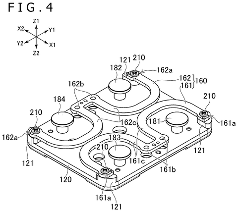 Robot foot assembly, bottom view, drawing sheet 5 from US 2026/0277223 A1