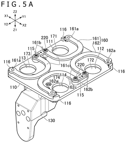 Robot foot assembly, top view, drawing sheet 6 from US 2026/0277223 A1