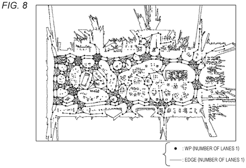 Waypoints and edges for robot paths., drawing sheet 8 from US 2026/0277225 A1