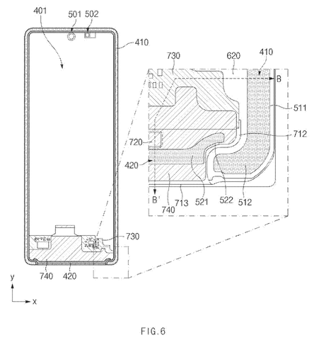 Waterproof frame, internal components., drawing sheet 7 from US 2026/0277273 A1