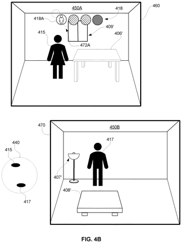 People in virtual rooms with options., drawing sheet 5 from US 2026/0277312 A1