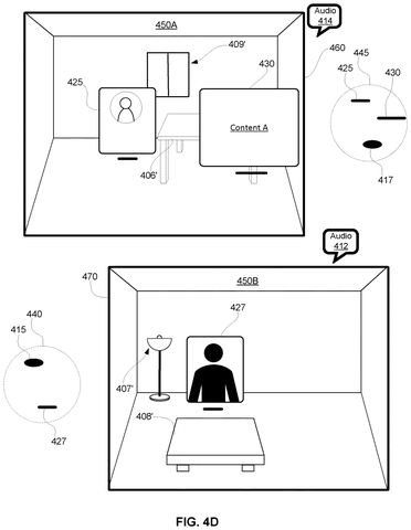 People in virtual rooms with content., drawing sheet 7 from US 2026/0277312 A1