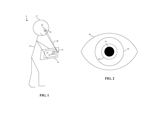 Person using eye-tracking display, drawing sheet 1 from US 2026/0277322 A1