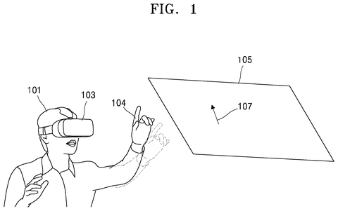 Person using VR headset, drawing sheet 1 from US 2026/0277323 A1