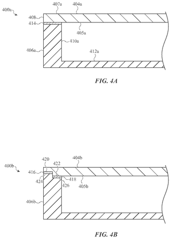 Cross-sections of laptop base edges, drawing sheet 7 from US 2026/0277330 A1