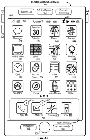 Portable multifunction device home screen., drawing sheet 5 from US 2026/0277335 A1