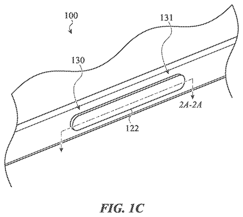 Close-up of tablet side button., drawing sheet 3 from US 2026/0277336 A1