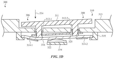 Cross-section of a force-sensing button., drawing sheet 7 from US 2026/0277336 A1