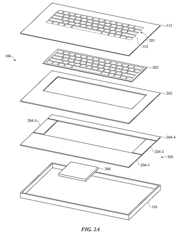 Exploded view of laptop components., drawing sheet 2 from US 2026/0277348 A1
