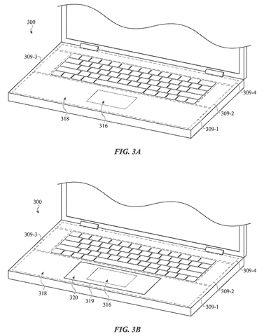 Laptop with keyboard and trackpad., drawing sheet 4 from US 2026/0277348 A1