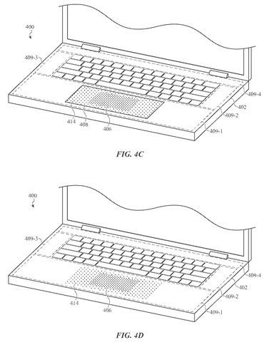 Laptop with keyboard and trackpad., drawing sheet 6 from US 2026/0277348 A1