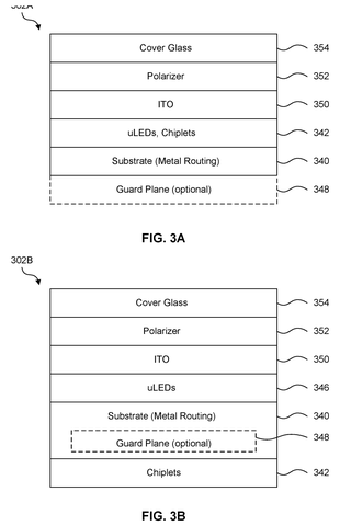 Touchscreen layer stack-ups., drawing sheet 3 from US 2026/0277365 A1