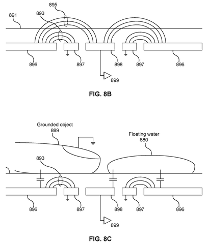 Apple Patents a Touchscreen That Knows the Difference Between Water and Your Finger patent drawing, sheet 7